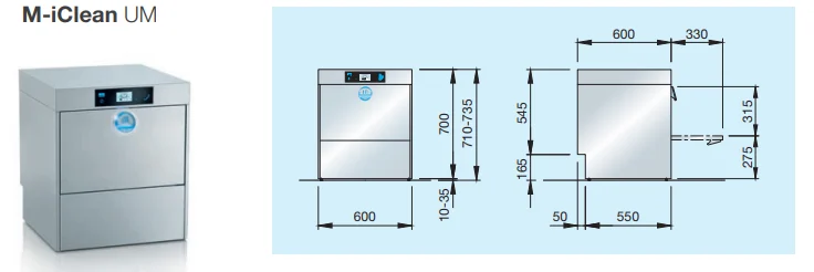 Meiko M-iClean UL Tezgahaltı Bulaşık Yıkama Makinası 5 Meiko M-iClean UL Tezgahaltı Bulaşık Yıkama Makinası - Görsel 3